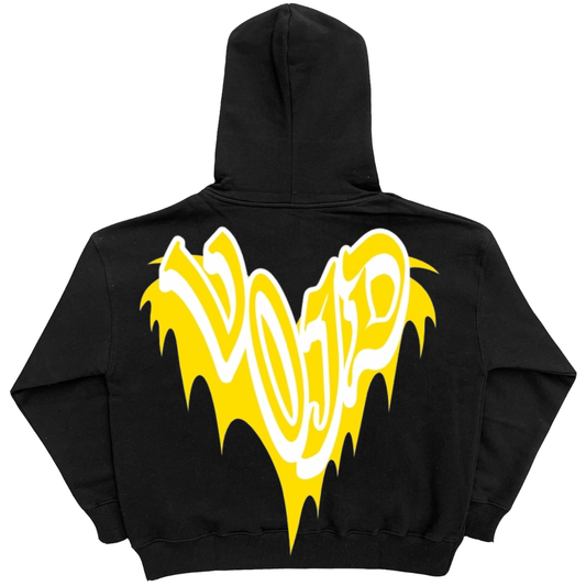 'Fiery Heart' Statement Zip Up
